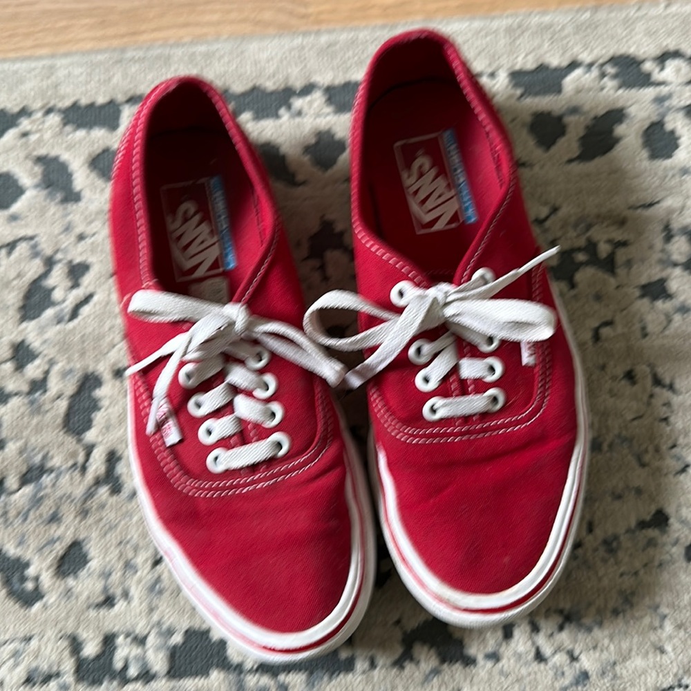 Red Vans - women’s 8.5